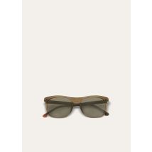 Occhiale da Sole Traveller Occhiali da sole in Cellulose Acetate - Verde - Taglia 49 - Fatto in Italia - Loro Piana