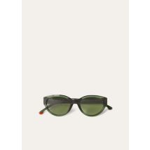 Loro Piana Park Lane Sunglasses, Green, Cellulose Acetate, Size 52