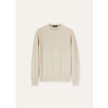 Loro Piana Sweater Walkery Crew Neck, Man, Beige, Cotton/ Silk, Size 46