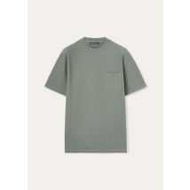 T-shirt Lemme Maglietta per Uomo in Cotone - Verde - Taglia M - Fatto in Italia - Loro Piana