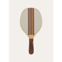 The Suitcase Stripe Beach Paddleball Racquets in Wood - Multicolor - One Size - Made in Italy - Loro Piana