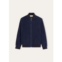 Loro Piana Loro Piana Bomber Jacket, Man, Blue, Kidskin, Size S