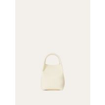 Loro Piana Handbag Micro Bale bag, White, Grained Calfskin, One-Size