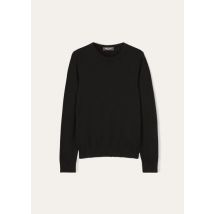 Loro Piana Sweater Neo Piuma Crew Neck, Black, Cashmere, Size 48