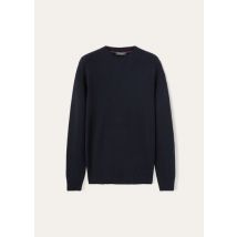 Loro Piana Sweater Parksville Crew Neck, Man, Blue, Baby Cashmere, Size 60