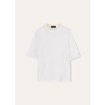 Loro Piana Gargano T-Shirt, White, Linen, Size 48