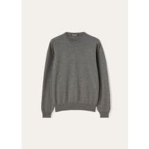 Pull à col rond Classic Pull-over pour Homme en Baby Cashmere - Gris - Taille 46 - Fabriqué en Italie - Loro Piana