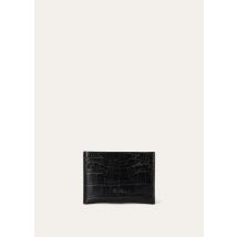 Loro Piana Extra Card Holder, Black, Alligator Leather, One-Size