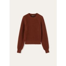 Loro Piana Sweater Ikeda Crewneck, Brick Red, Cotton/ Silk, Size 44