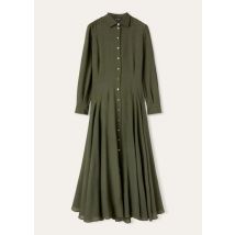 Loro Piana Georgina Dress, Green, Wool, Size 38