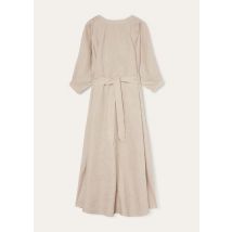 Loro Piana Mina Dress, Beige, Linen, Size 44