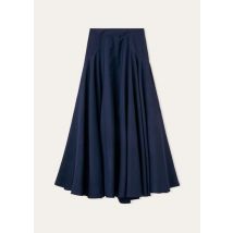 Loro Piana Flavia Skirt, Blue, Wool, Size 44