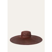 Loro Piana Nari Hat, Brown, Straw, Size M