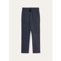 Asago Trousers Pants for Man in Cotton/ Cashmere - Blue - Size XXL - Made in Italy - Loro Piana