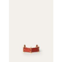 Loro Piana Bale Bracelet, Brick Red, Alligator Leather, One-Size