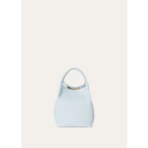 Loro Piana Handbag Small Bale bag, Light Blue, Grained Calfskin, One-Size