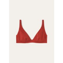 Loro Piana Marine Bikini Top, Brick Red, Microfibre, Size 38