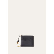 Loro Piana Extra Card Holder, Black, Grained Calfskin, One Size