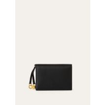 Loro Piana Extra Bifold Card Holder, Black, Grained Calfskin, One-size