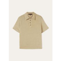 Loro Piana Tsubaki Polo Shirt, Man, Beige, Cotton/ Silk, Size S