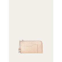 Loro Piana Extra Pouch Card Holder, Pink, Grained Calfskin, One Size