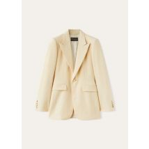 Loro Piana Arisa Jacket, Yellow, Virgin Wool, Size 38