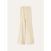 Loro Piana Pants José Trousers, Yellow, Virgin Wool, Size 42