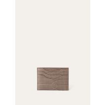 Loro Piana Extra Card Holder, Man, Beige, Alligator Leather, One Size