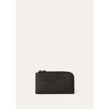 Loro Piana Extra Card Holder, Man, Black, Grained Calfskin, One-Size