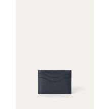 Loro Piana Extra Card Holder, Man, Blue, Grained Calfskin, One-Size