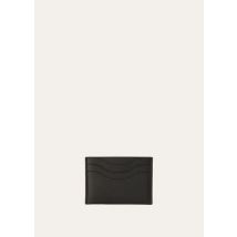 Loro Piana Extra Card Holder, Man, Black, Grained Calfskin, One-size