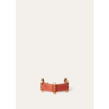 Loro Piana Bale Bracelet, Brick Red, Calfskin, One Size