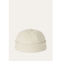 Loro Piana Hat Nattè Beanie, Natural, Linen/ Silk/ Virgin Wool, Size S