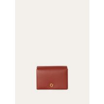 Ghiera Card Holder in Grained Calfskin - Brick Red - One Size - Made in Italy - Loro Piana