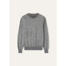 Loro Piana Sweater Camino Crewneck, Man, Grey, Silk/ Cashmere, Size 52