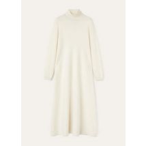 Loro Piana Alpe Dress, White, Cashmere, Size 40