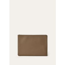 Loro Piana Handbag Extra Pouch A4, Man, Beige, Calfskin, One-size