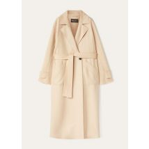 Loro Piana Jacket Freddy Coat, Natural, Cashmere, Size 46