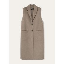 Loro Piana Zane Gilet, Brown, Cashmere, Size XS