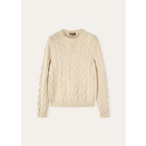 Pull à col rond Napier Pull-over pour Homme en Baby Cashmere - Naturel - Taille 46 - Fabriqué en Italie - Loro Piana