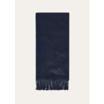 Loro Piana Grande Unita Scarf, Man, Blue, Cashmere, One-size