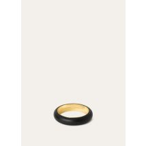 Loro Piana Duo Bangle Bracelet, Black, Brass, Size S