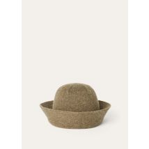 Loro Piana Pastore Hat, Brown, Cashmere, Size S