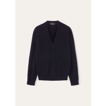 Loro Piana Jacket Classic Cardigan, Blue, Baby Cashmere, Size 36