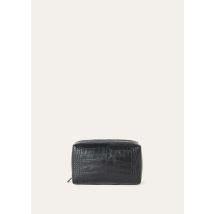 Loro Piana Handbag Medium Extra Travel Pouch, Man, Black, Alligator Leather, One-size