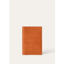 LP Passport Cover in Alligator Leather - Orange - One Size - Made in Italy - Loro Piana