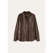 Loro Piana Jacket Bruno Overshirt, Man, Brown, Lambskin, Size L