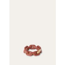 Loro Piana Duo Chain Bracelet, Brick Red, Brass, One Size