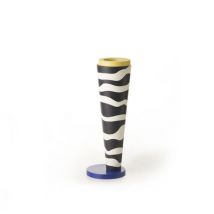 Bitossi Home - Vase Projet Memphis aus Keramik - Farbe Weiß - 36.34 x 36.34 x 48 cm - Designer George Sowden