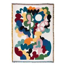 Slowdown Studio - Plaid Plaid in Textile, Recycled cotton - Color Multicoloured - 19.83 x 19.83 x 19.83 cm - Designer Micke Lindebergh
